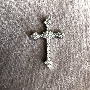Silver cross pendant